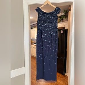 Anthropologie Navy Mother of the Bride Dress